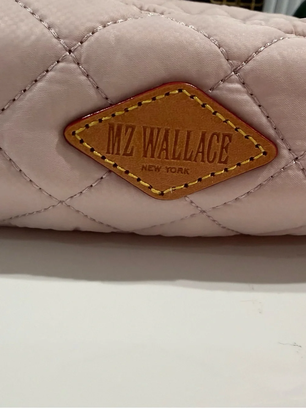 MZ Wallace Quilted Shoulder/Crossbody Hobo Bag in Pale Pink